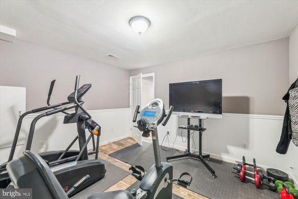 Fitness Equipment, Interior, Wood Texture Flooring