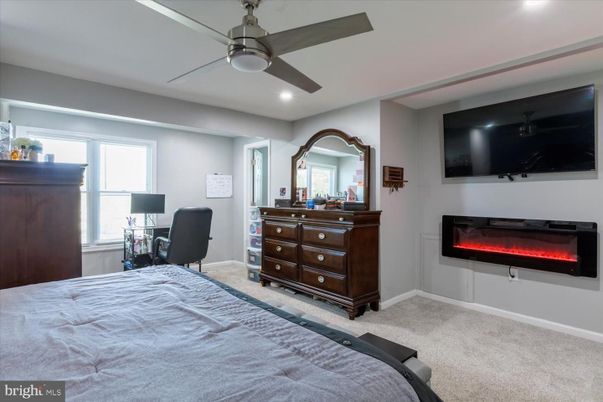 Bedroom, Fireplace, Home Office, Interior, Recessed Lighting