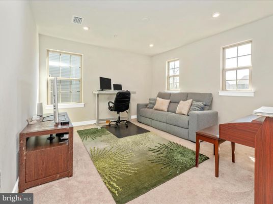 Home Office, Interior, Living room, Recessed Lighting