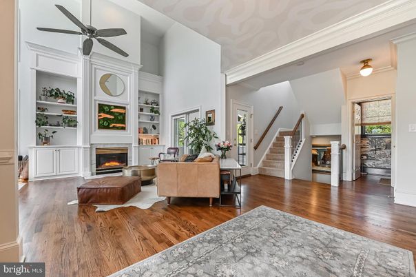 Fireplace, Interior, Living room, Wood Texture Flooring