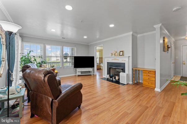 Fireplace, Interior, Recessed Lighting, Wood Texture Flooring