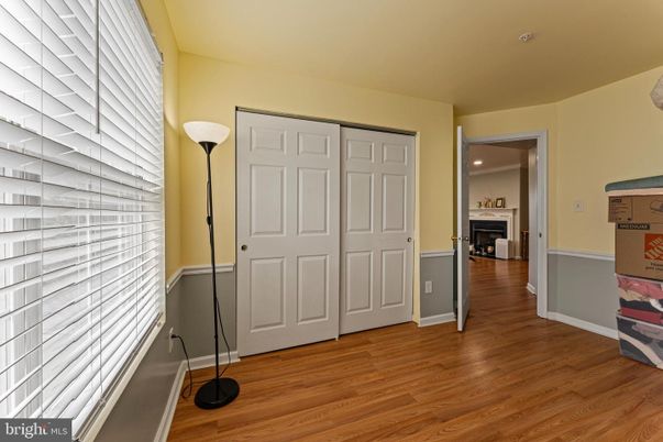 Empty room, Fireplace, Interior, Recessed Lighting, Wood Texture Flooring