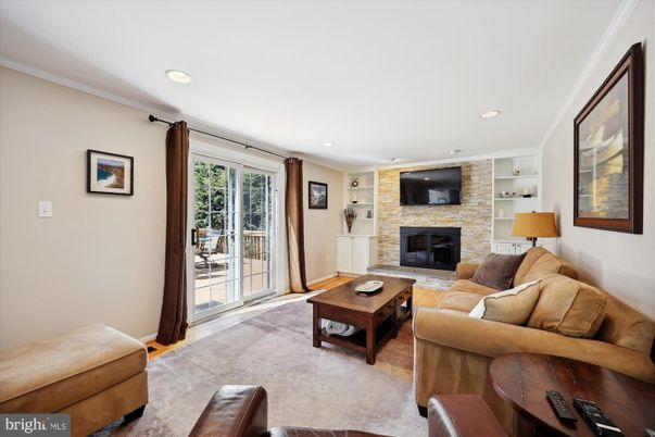 Fireplace, Interior, Living room, Recessed Lighting, Stone Walls