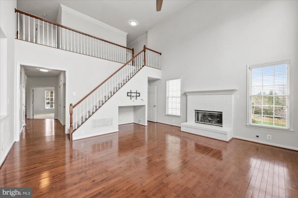 Fireplace, Interior, Recessed Lighting, Wood Texture Flooring