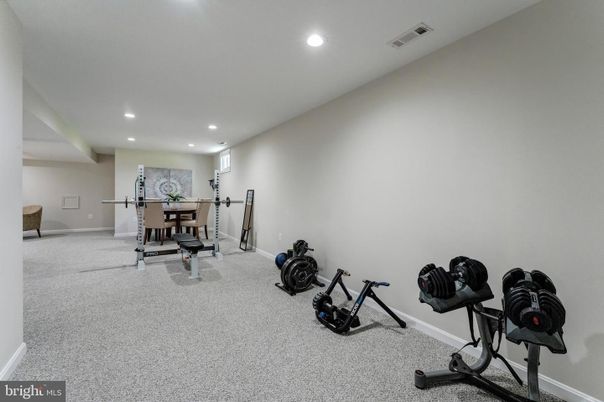 Fitness Equipment, Interior, Recessed Lighting