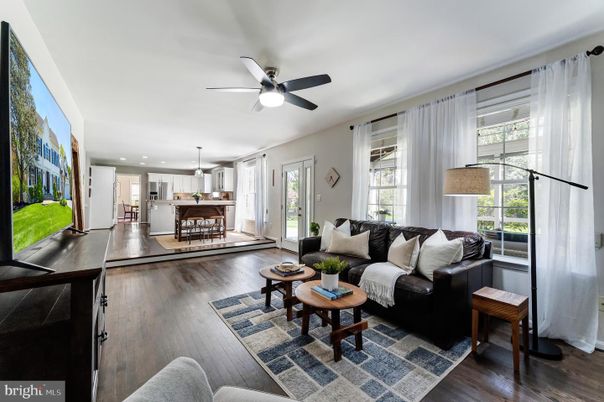Dining room, Interior, Kitchen, Living room, Pendant Lights, Recessed Lighting, Wood Texture Flooring