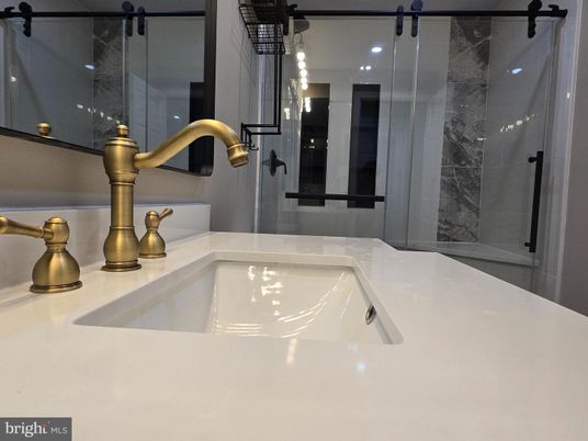 Bathroom, Glass Shower, Interior, Marble Walls