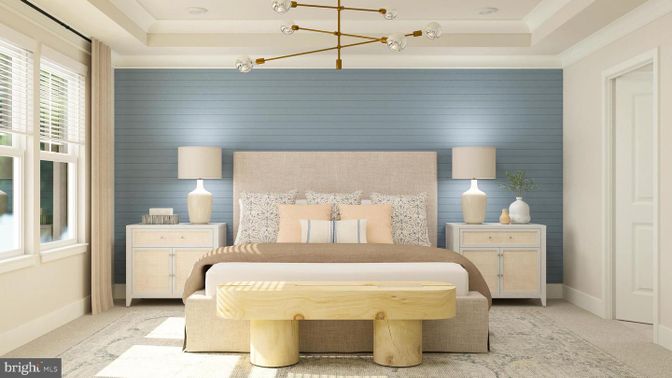 Bedroom, Interior, Pendant Lights