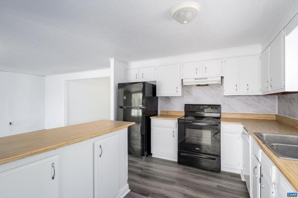 Interior, Kitchen, Marble Walls, Wood Texture Flooring
