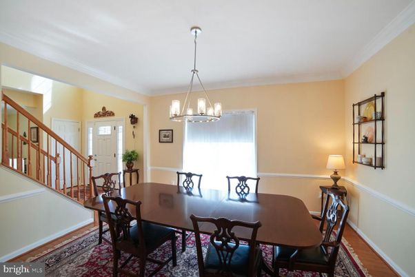 Chandelier, Dining room, Interior, Pendant Lights, Wood Texture Flooring