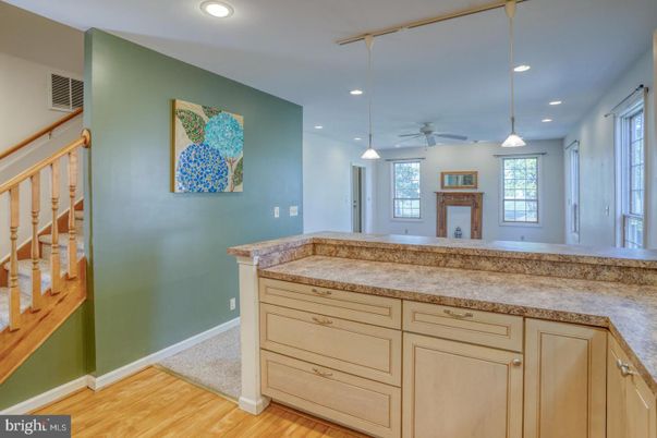 Interior, Pendant Lights, Recessed Lighting, Wood Texture Flooring