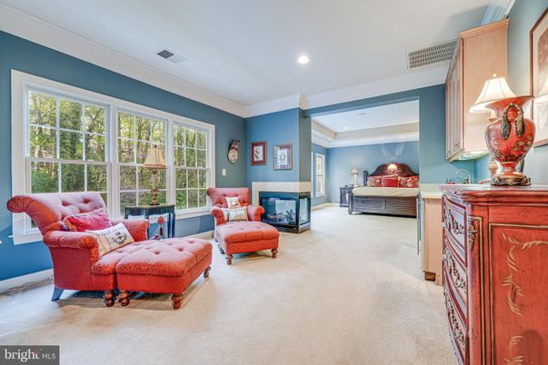 Bedroom, Fireplace, Interior, Living room, Recessed Lighting