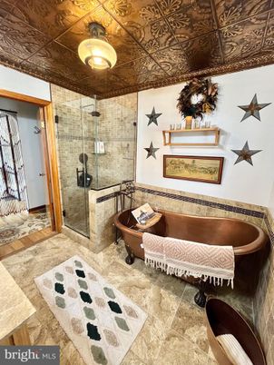 Bathroom, Free Standing Baths, Glass Shower, Interior