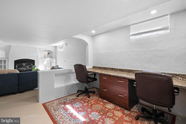 Home Office, Interior, Recessed Lighting