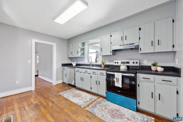 Interior, Kitchen, Wood Texture Flooring