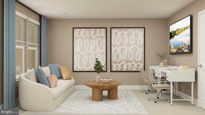 Home Office, Interior, Recessed Lighting