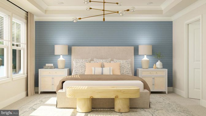 Bedroom, Interior, Pendant Lights