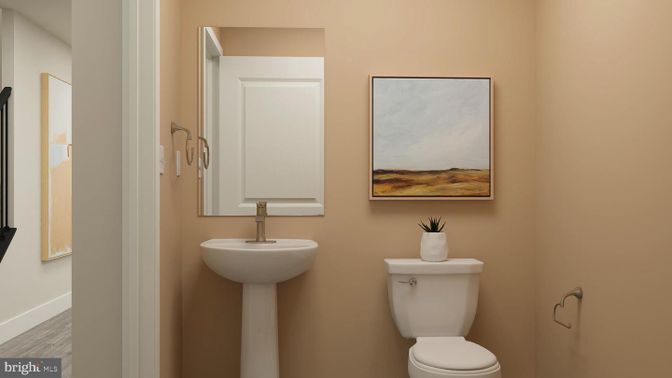 Bathroom, Interior, Wood Texture Flooring