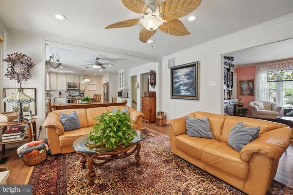 Interior, Kitchen, Living room, Recessed Lighting, Stainless Steel Appliances, Wood Texture Flooring