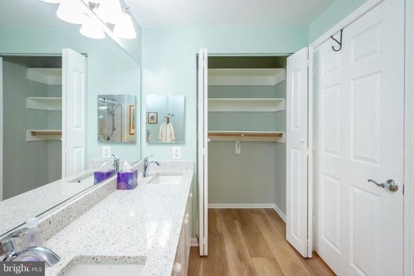 Bathroom, Interior, Walk-in Closets, Wood Texture Flooring