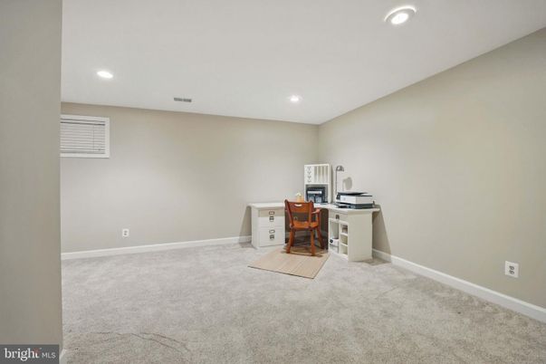 Home Office, Interior, Recessed Lighting