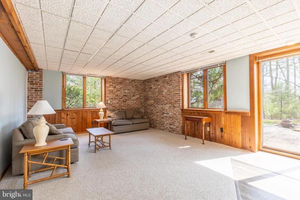 Interior, Living room, Stone Walls
