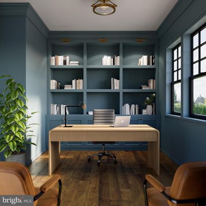 Home Office, Interior, Wood Texture Flooring