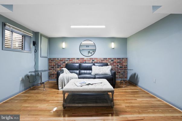 Interior, Living room, Stone Walls, Wood Texture Flooring
