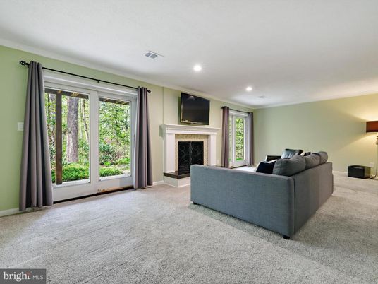 Fireplace, Interior, Living room, Recessed Lighting