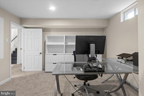 Home Office, Interior, Recessed Lighting