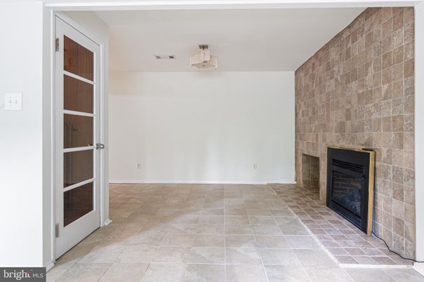 Empty room, Fireplace, Interior, Stone Walls