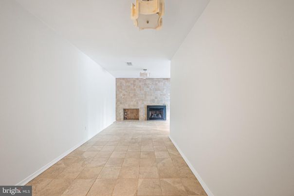 Empty room, Fireplace, Interior