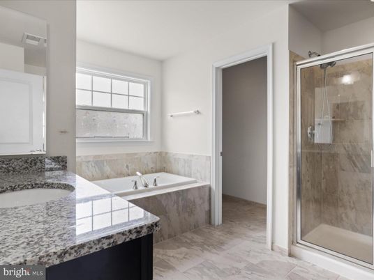 Bathroom, Glass Shower, Interior, Marble