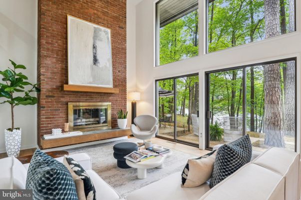 Fireplace, Interior, Living room, Stone Walls
