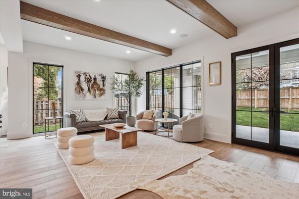 Interior, Living room, Recessed Lighting, Wooden Beams, Wood Texture Flooring