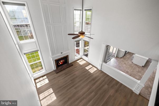 Empty room, Fireplace, Interior, Wood Texture Flooring