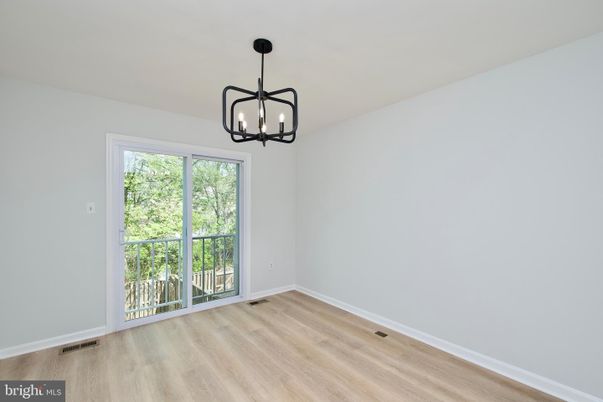 Chandelier, Empty room, Interior, Wood Texture Flooring
