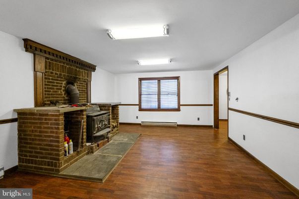 Fireplace, Interior, Stone Walls, Wood Texture Flooring
