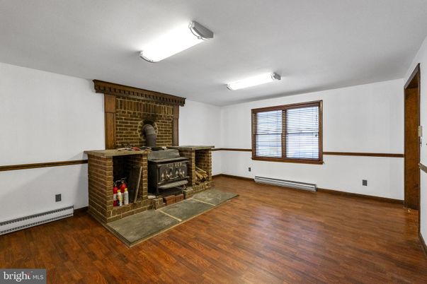 Fireplace, Interior, Stone Walls, Wood Texture Flooring