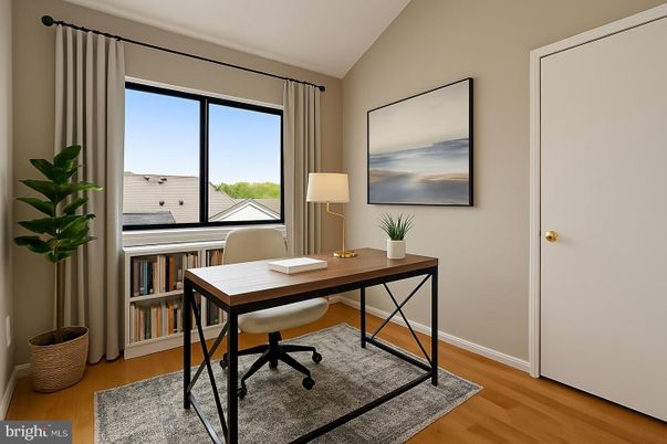 Home Office, Interior, Wood Texture Flooring