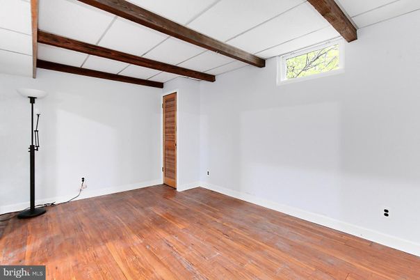 Empty room, Interior, Wooden Beams, Wood Texture Flooring