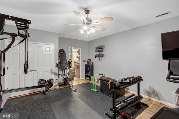 Fitness Equipment, Interior, Wood Texture Flooring