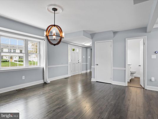 Bathroom, Empty room, Interior, Pendant Lights, Wood Texture Flooring