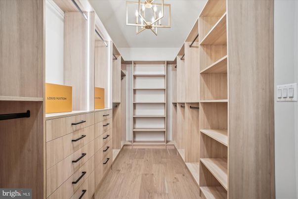 Interior, Pendant Lights, Walk-in Closets, Wood Texture Flooring