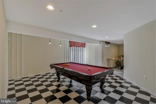 Billiard Table, Game Room, Interior, Pendant Lights, Recessed Lighting
