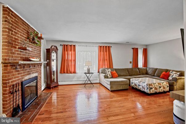 Fireplace, Interior, Living room, Stone Walls, Wood Texture Flooring