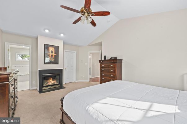 Bedroom, Fireplace, Interior, Recessed Lighting