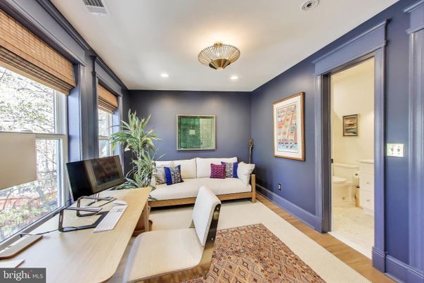 Bathroom, Home Office, Interior, Recessed Lighting, Wood Texture Flooring