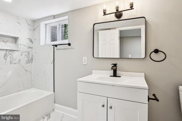 Bathroom, Dual Sink Vanities, Interior, Marble, Marble Walls