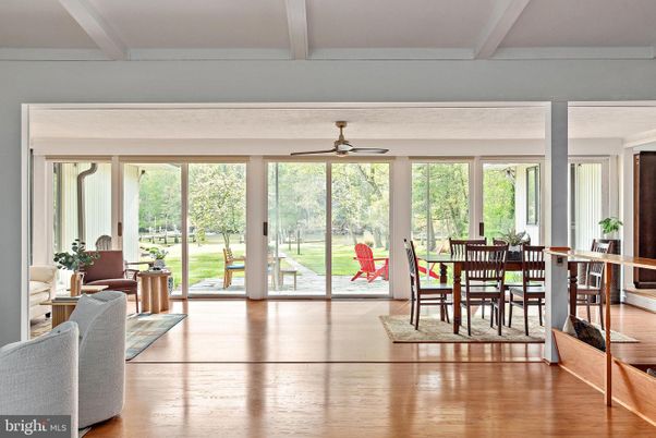 Dining room, Interior, Wood Texture Flooring